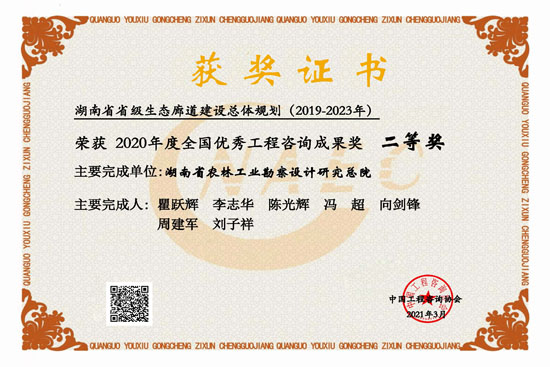2020年全國優秀工程咨詢二等獎